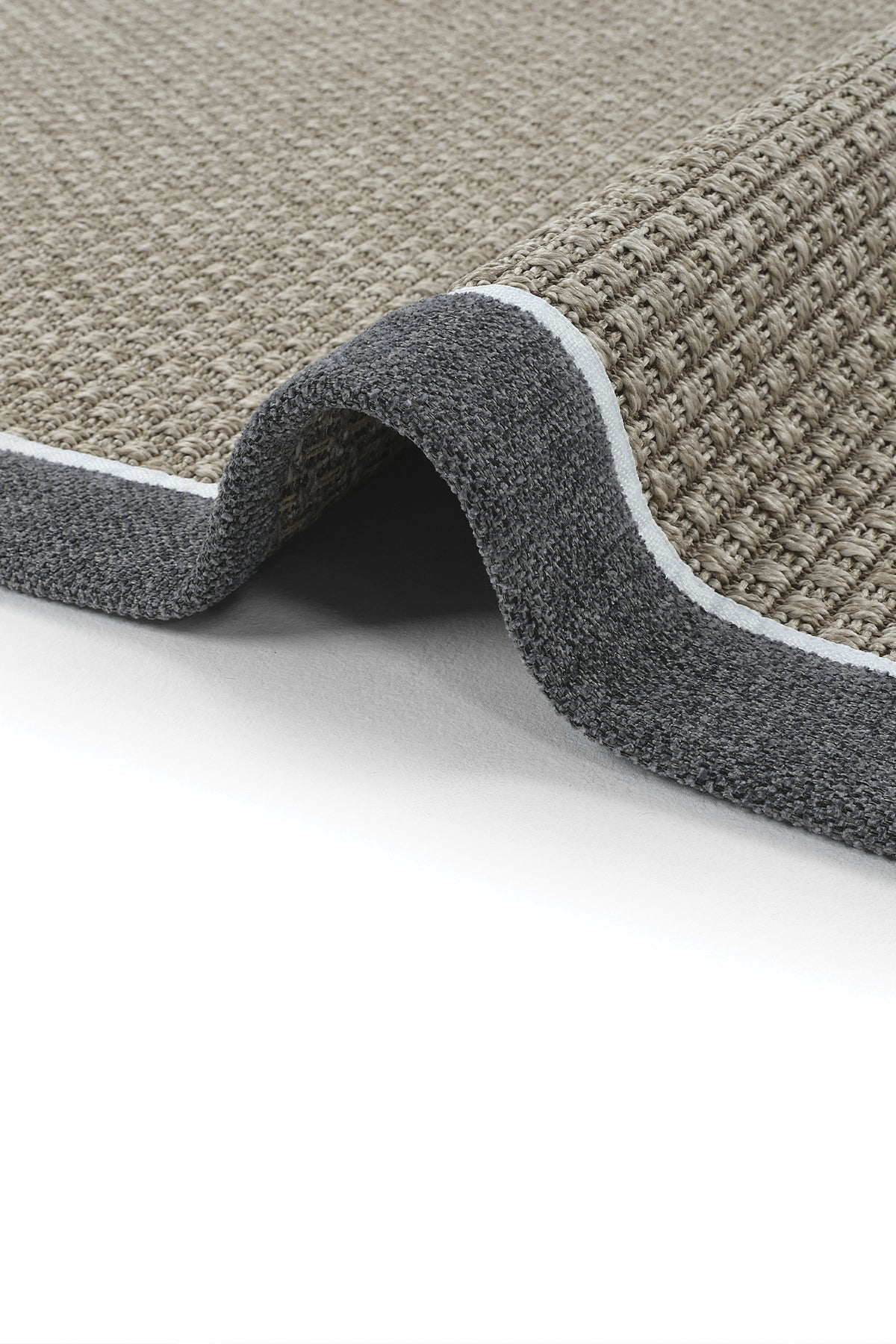 Sisalart Paris Keten Napoli Çift Bordür Sisal Halı - Sisal Halı