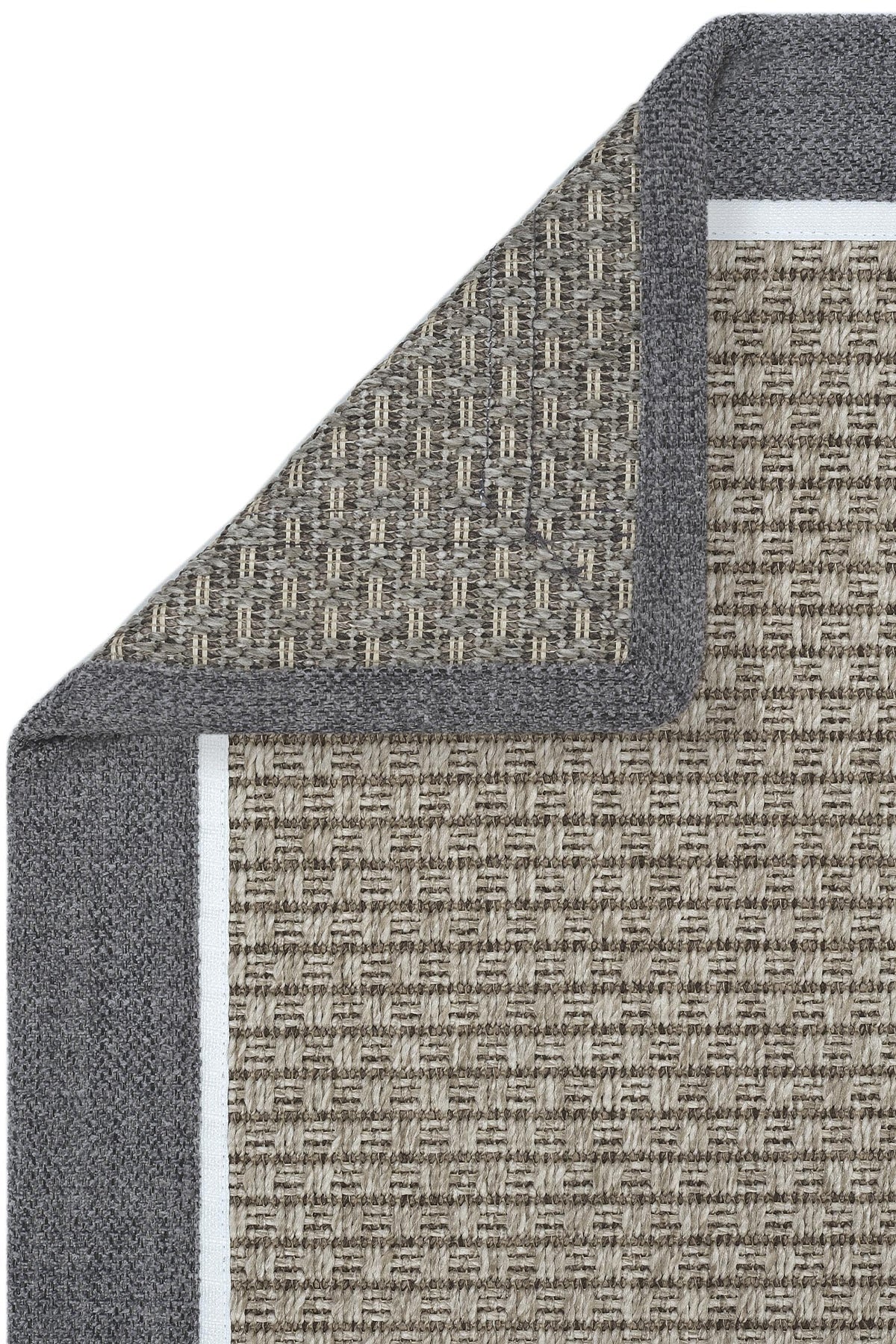 Sisalart Paris Keten Napoli Çift Bordür Sisal Halı - Sisal Halı