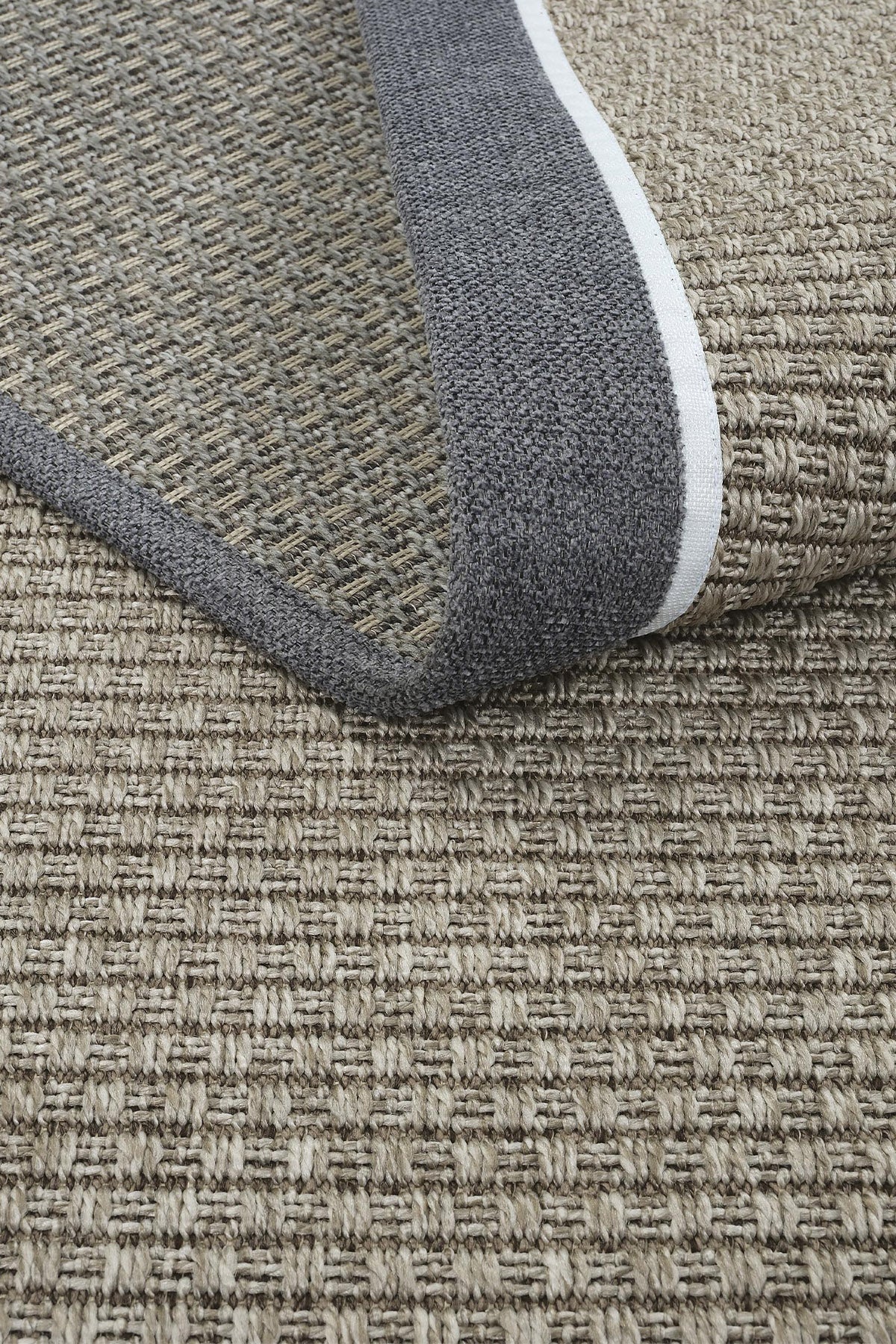 Sisalart Paris Keten Napoli Çift Bordür Sisal Halı - Sisal Halı