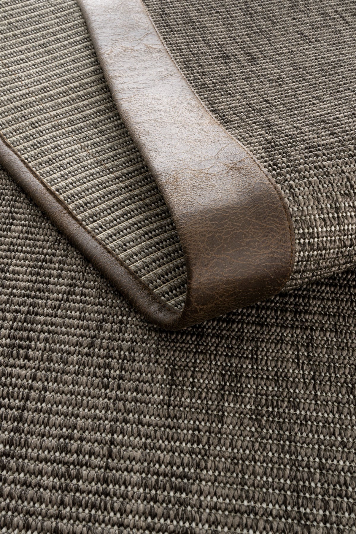 Sisalart Prag Deri Bordür Sisal Halı - Sisal Halı