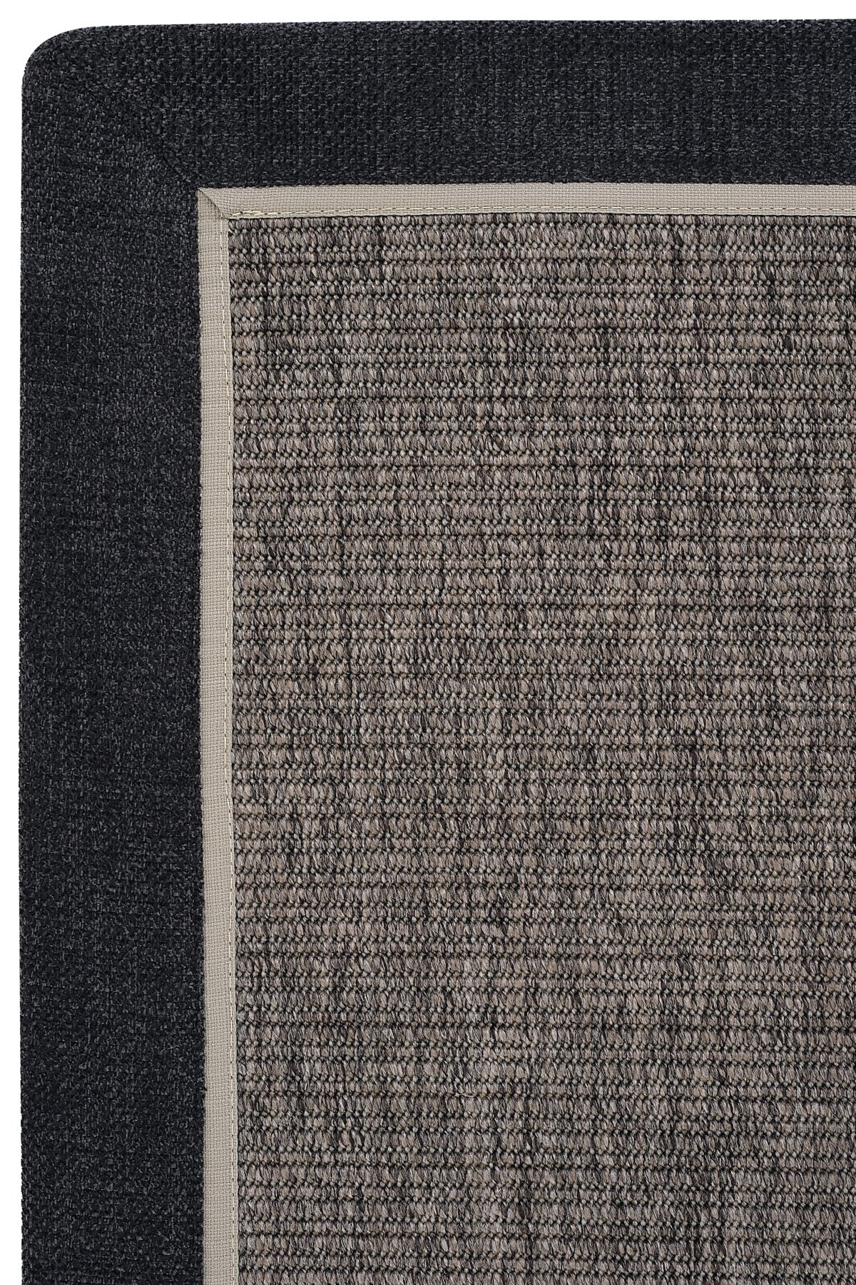 Sisalart Prag Keten Çift Bordür Sisal Halı - Sisal Halı