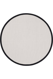 Sisalart Riga Keten Monterey Bordür Yuvarlak Sisal Halı - Sisal Halı