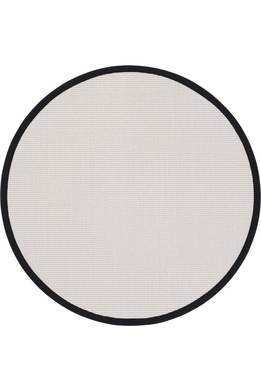 Sisalart Riga Keten Monterey Bordür Yuvarlak Sisal Halı - Sisal Halı