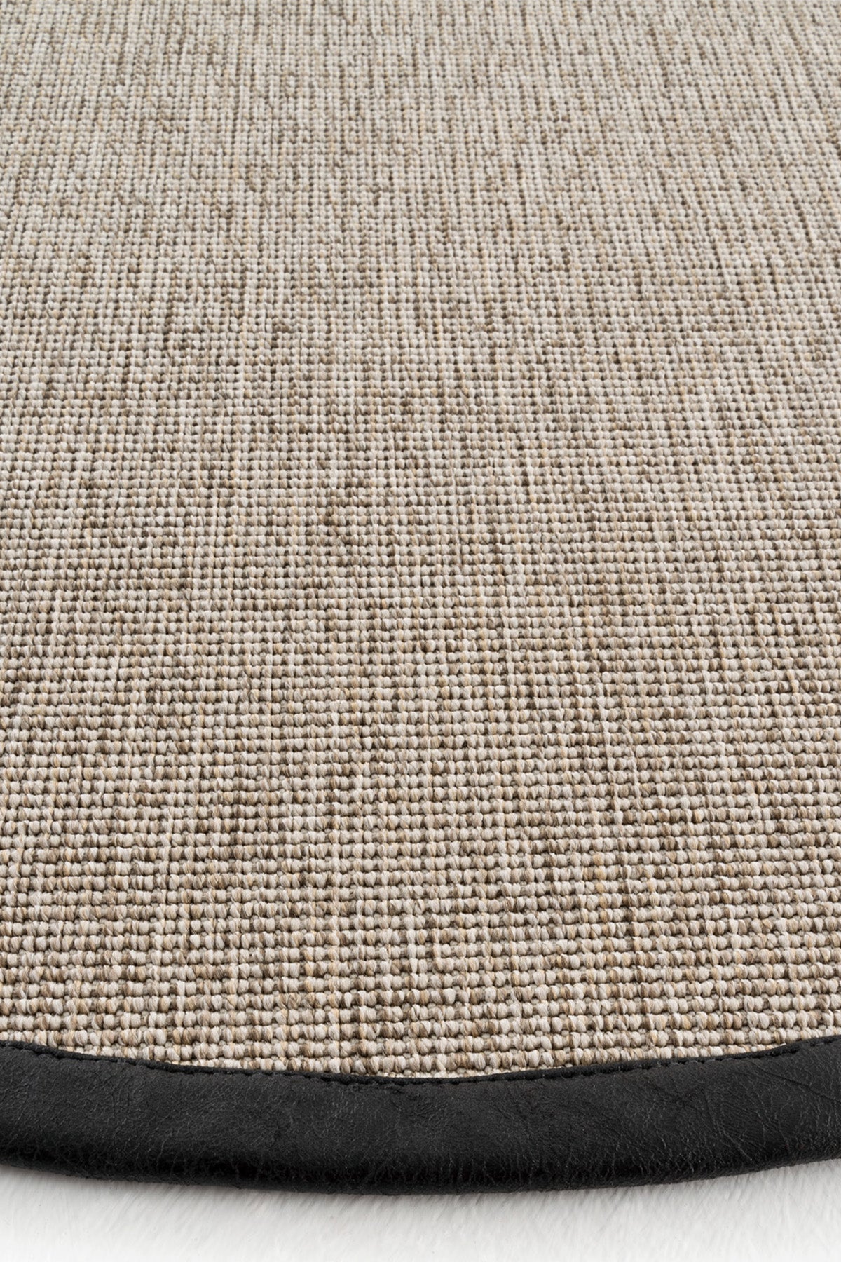 Sisalart Roma Deri Medusa 720 Bordür Yuvarlak Sisal Halı - Sisal Halı