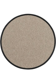 Sisalart Roma Deri Medusa 720 Bordür Yuvarlak Sisal Halı - Sisal Halı