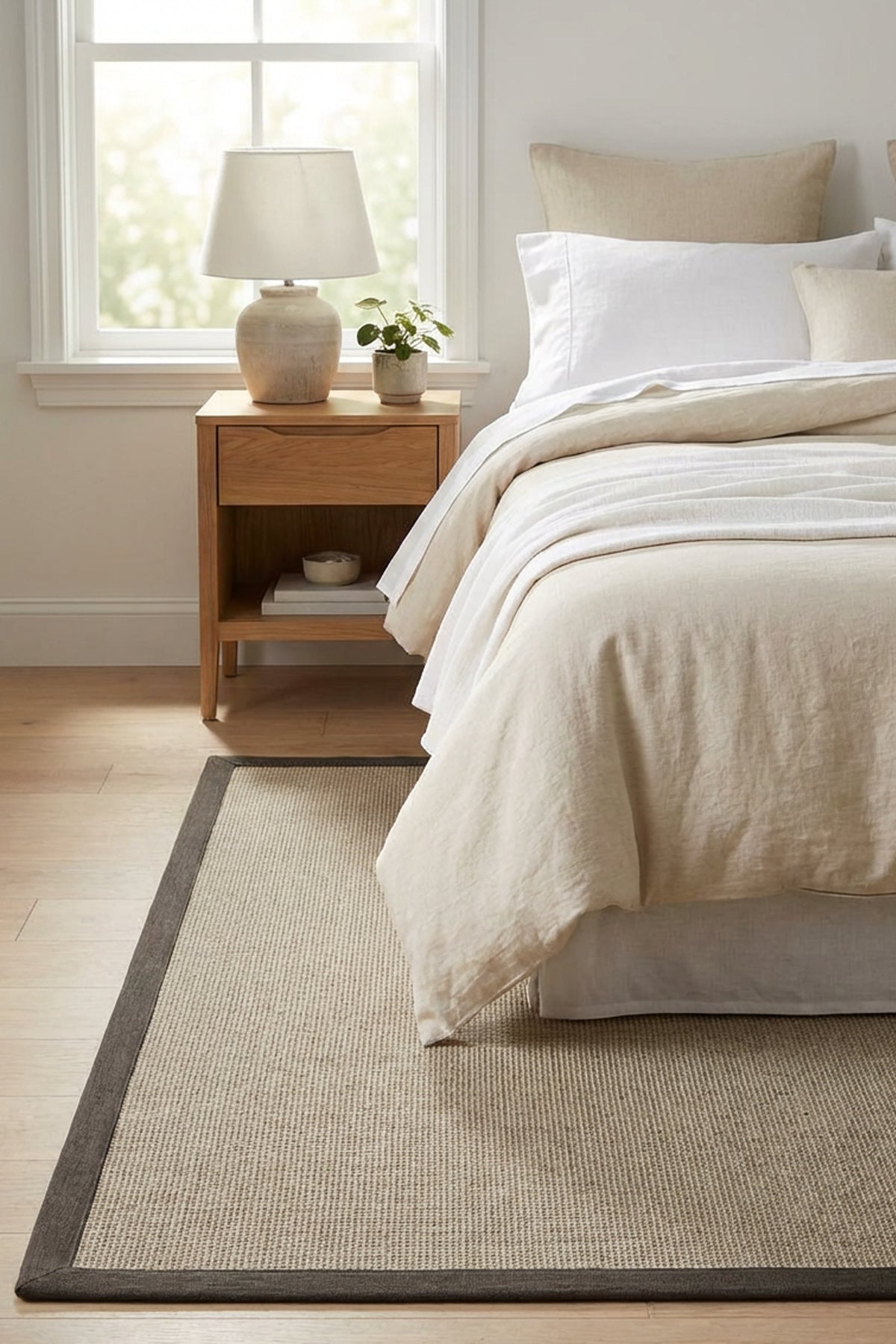 Sisalart Roma Keten Monterey Bordür Sisal Halı - Sisal Halı