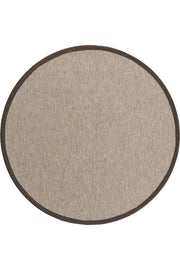 Sisalart Roma Keten Monterey Bordür Yuvarlak Sisal Halı - Sisal Halı