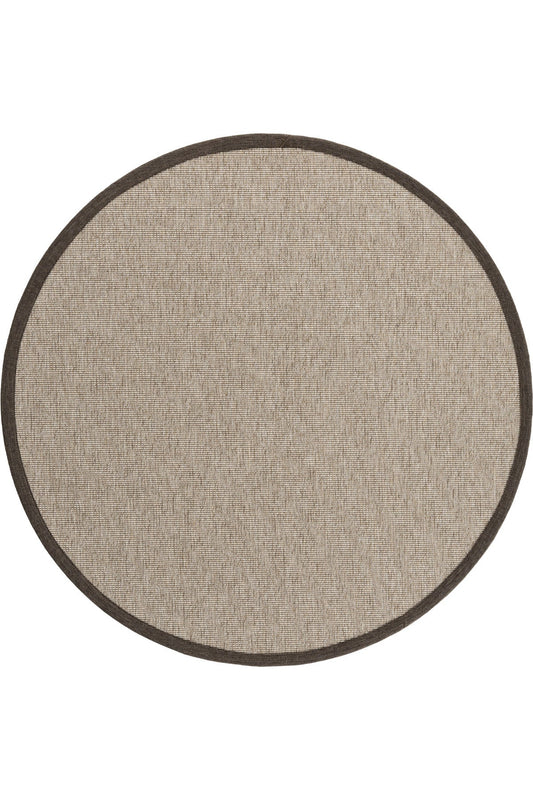 Sisalart Roma Keten Monterey Bordür Yuvarlak Sisal Halı - Sisal Halı