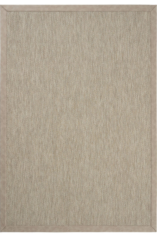 Sisalart Sydney Deri Bordür Sisal Halı - Sisal Halı