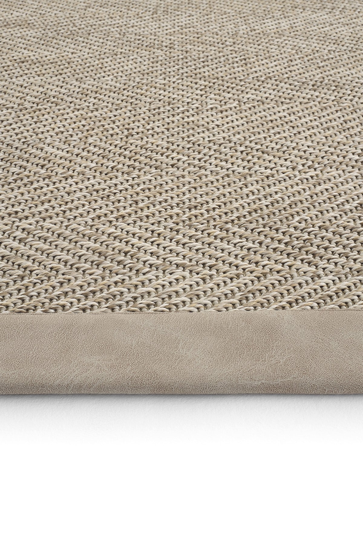 Sisalart Sydney Deri Bordür Sisal Halı - Sisal Halı