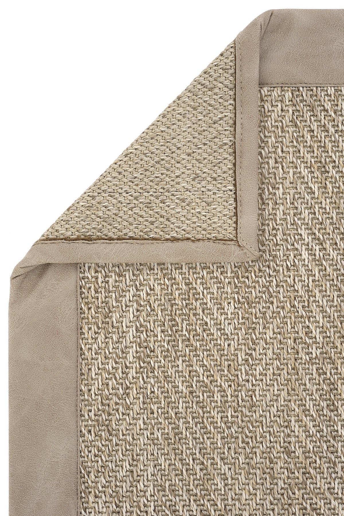 Sisalart Sydney Deri Bordür Sisal Halı - Sisal Halı