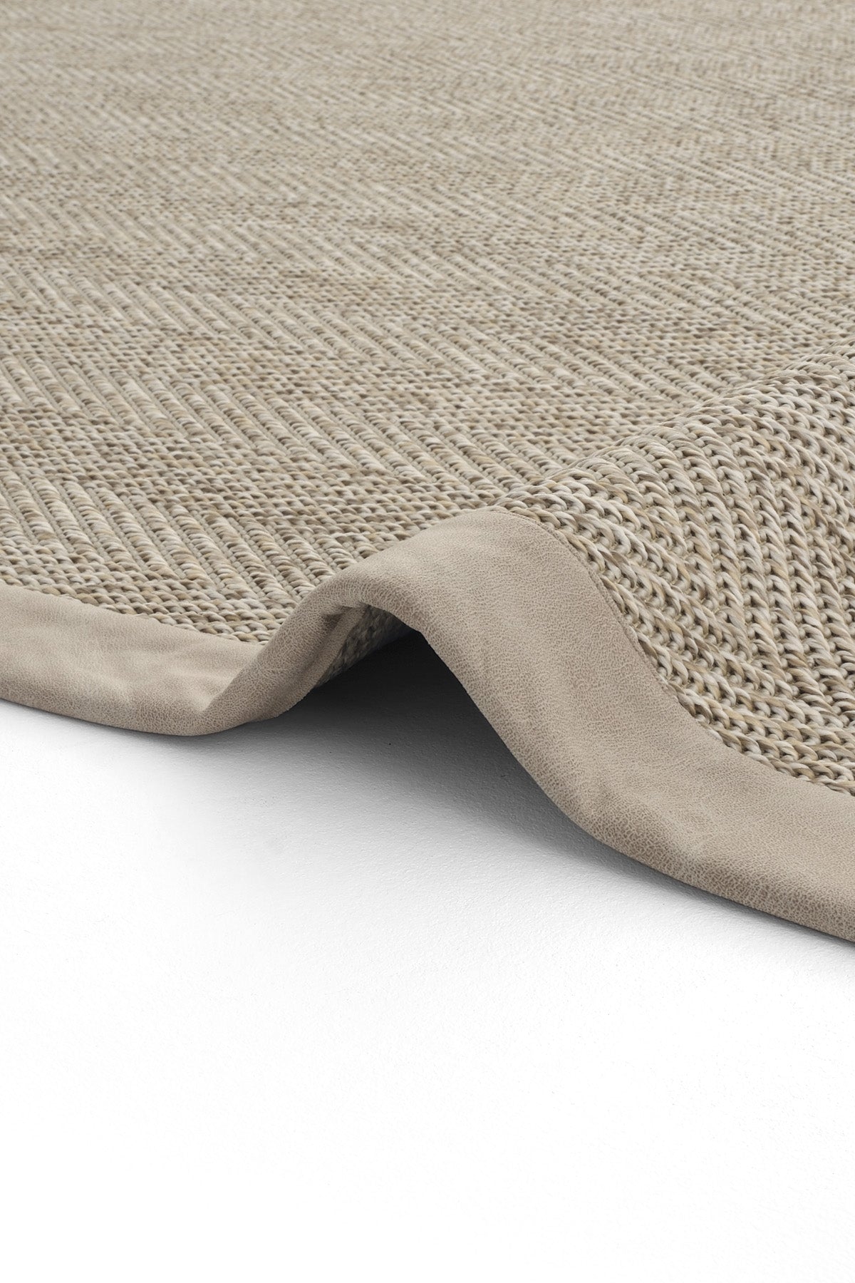 Sisalart Sydney Deri Bordür Sisal Halı - Sisal Halı