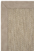 Resmi Galeri görüntüleyiciye yükleyin, Sisalart Sydney Deri Bordür Sisal Halı - Sisal Halı

