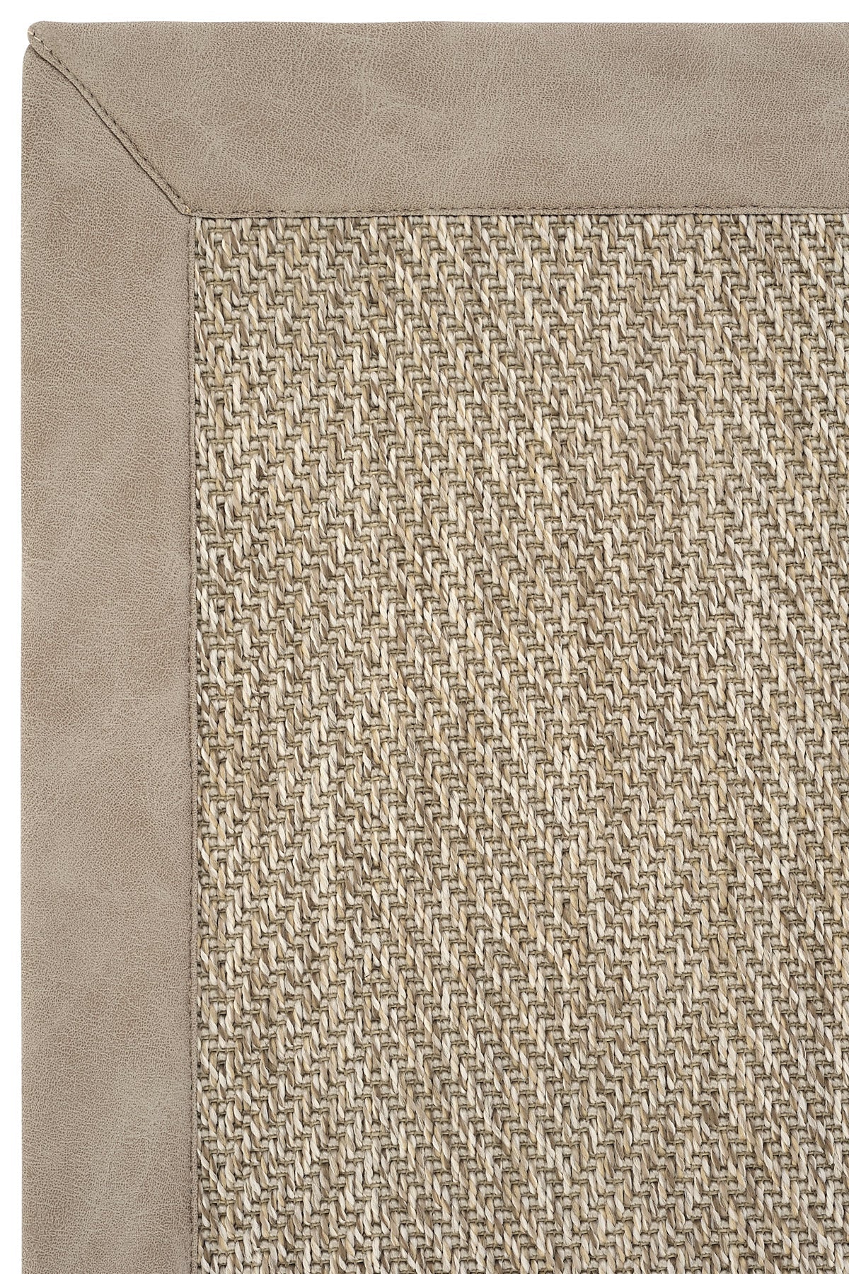 Sisalart Sydney Deri Bordür Sisal Halı - Sisal Halı