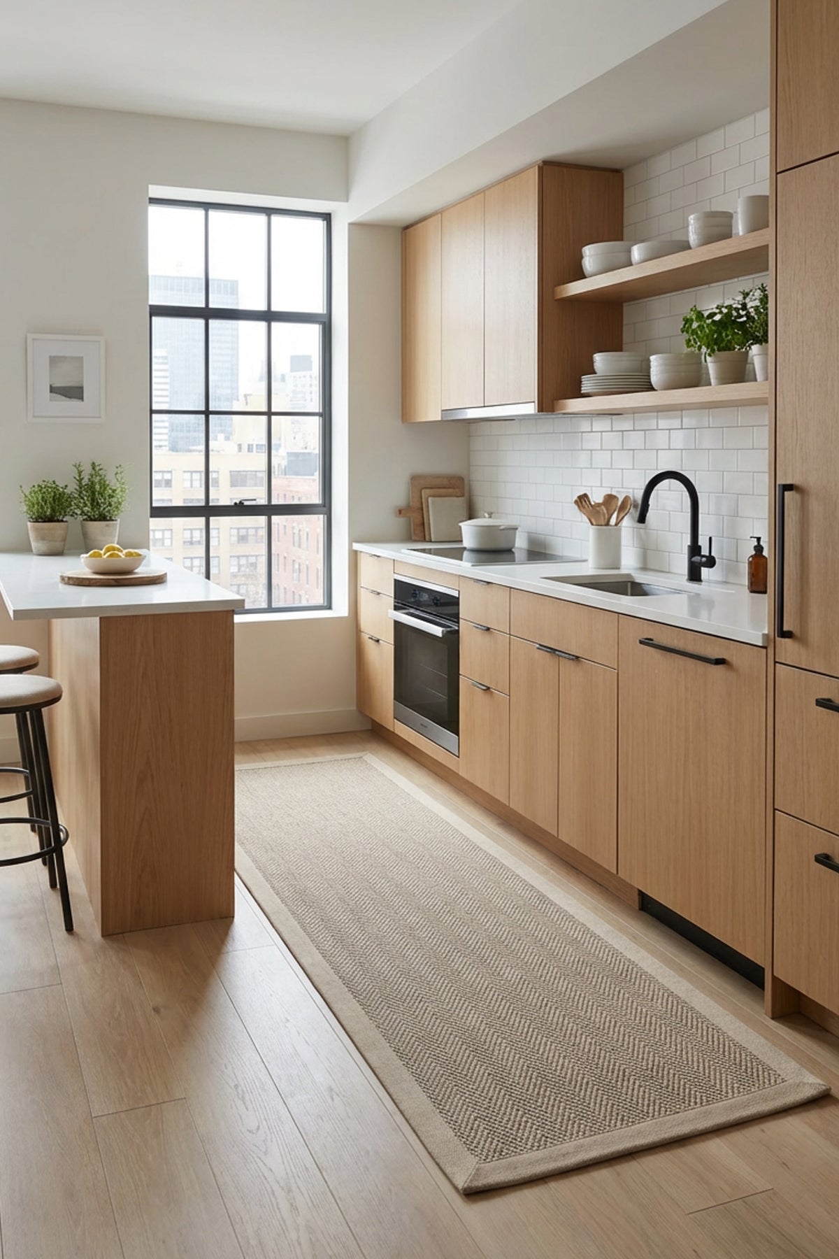 Sisalart Sydney Keten Monterey Bordür Sisal Halı - Sisal Halı