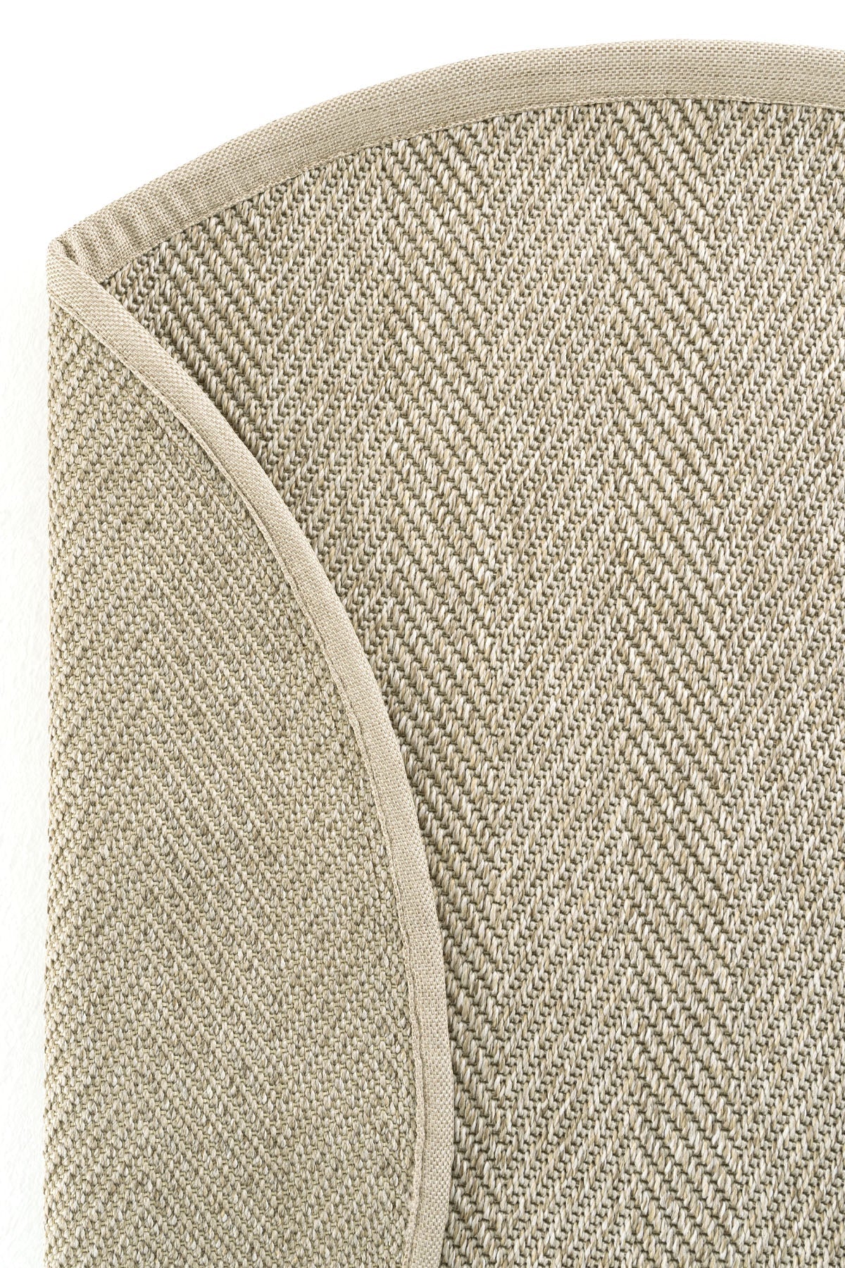 Sisalart Sydney Keten Monterey Bordür Yuvarlak Sisal Halı - Sisal Halı