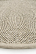 Resmi Galeri görüntüleyiciye yükleyin, Sisalart Sydney Keten Monterey Bordür Yuvarlak Sisal Halı - Sisal Halı

