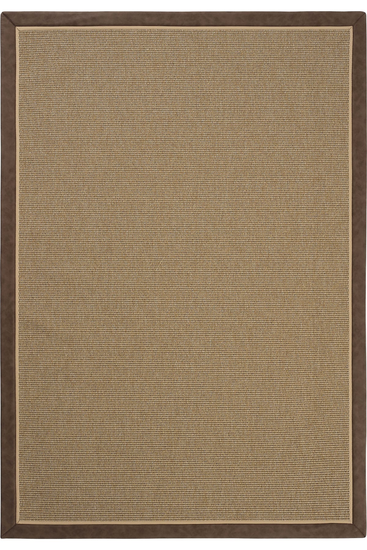 Sisalart Toronto Deri Çift Bordür Sisal Halı - Sisal Halı