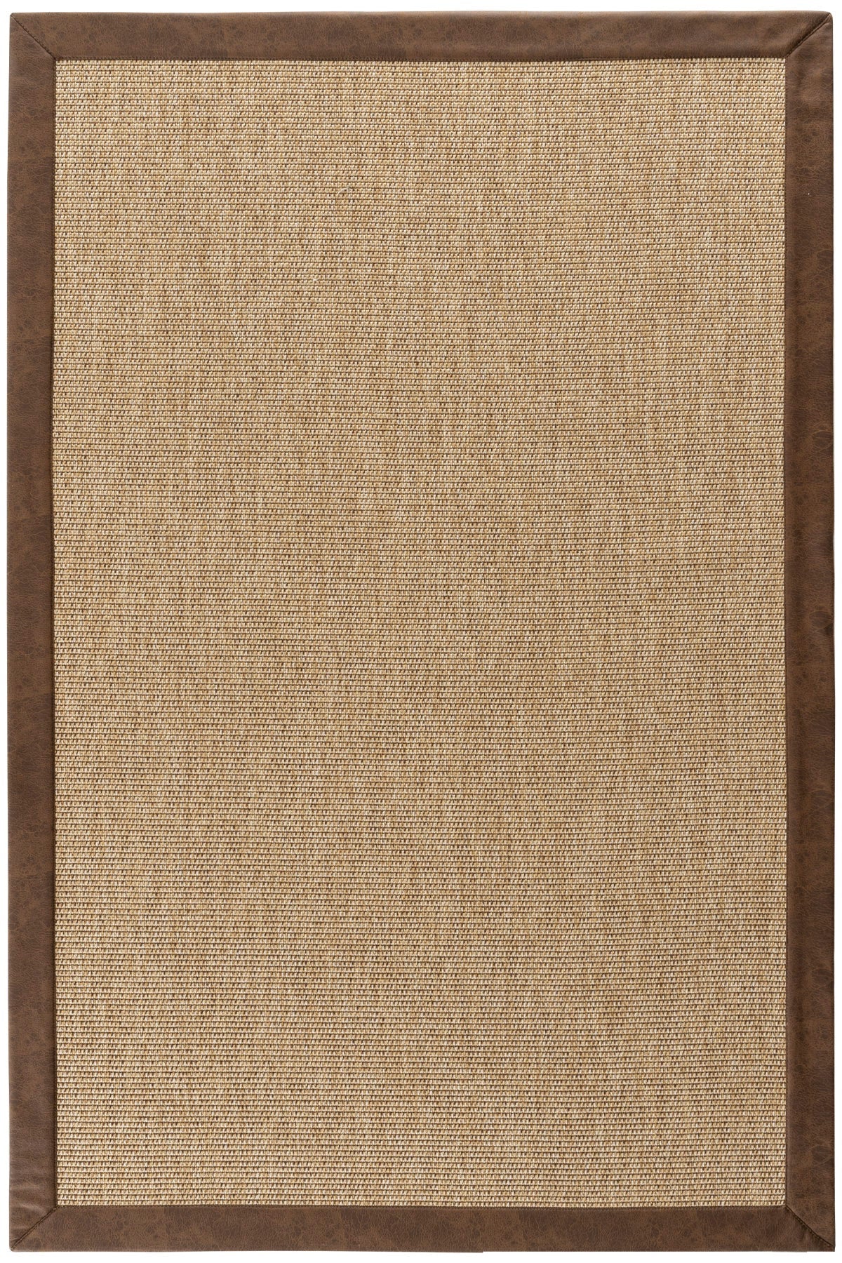 Sisalart Toronto Deri Medusa Bordür Sisal Halı - Sisal Halı