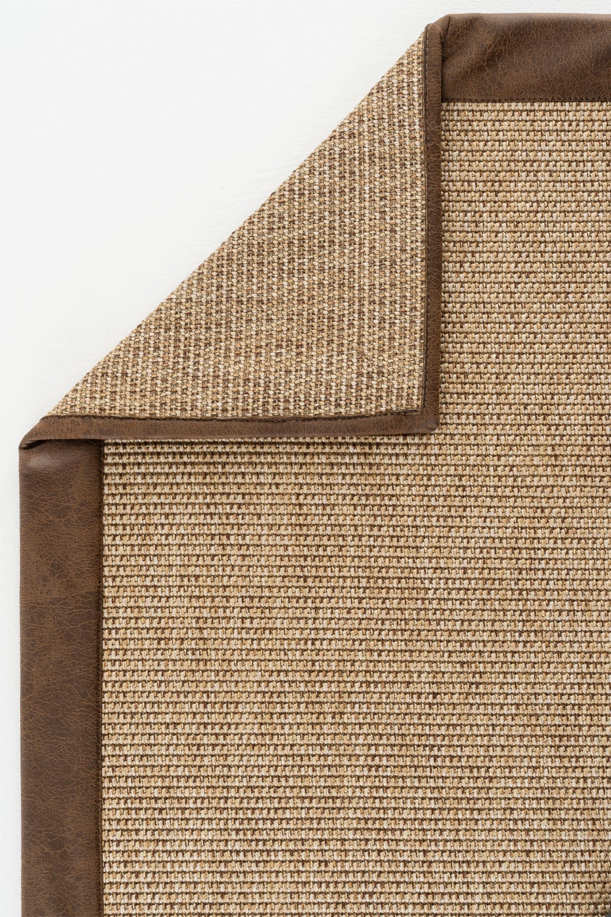 Sisalart Toronto Deri Medusa Bordür Sisal Halı - Sisal Halı