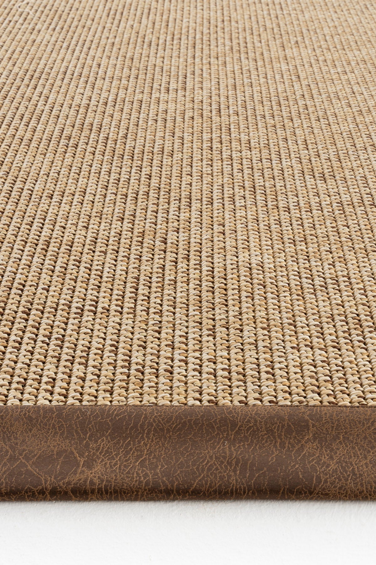 Sisalart Toronto Deri Medusa Bordür Sisal Halı - Sisal Halı