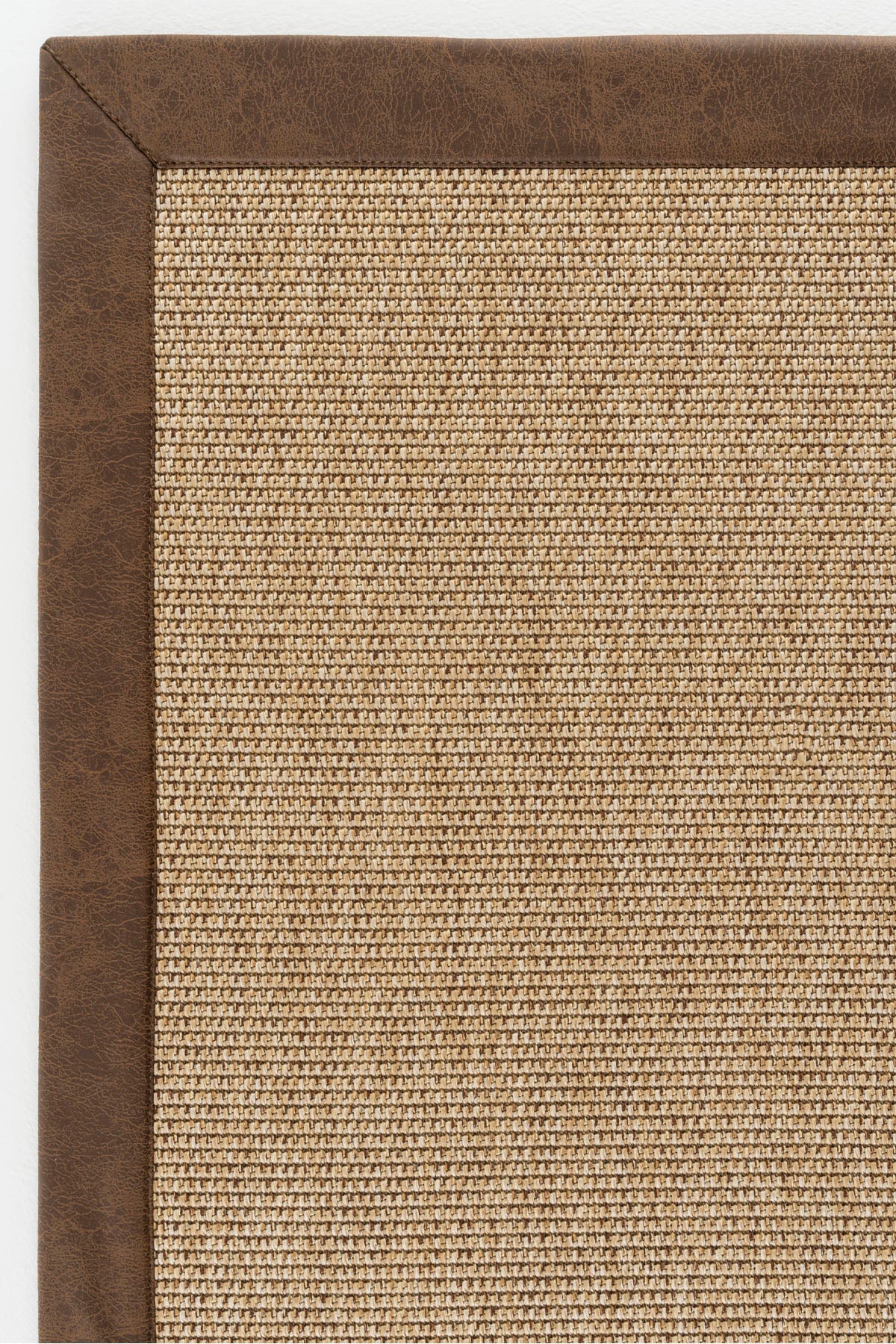 Sisalart Toronto Deri Medusa Bordür Sisal Halı - Sisal Halı