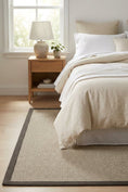 Resmi Galeri görüntüleyiciye yükleyin, Sisalart Toronto Keten Monterey Bordür Sisal Halı - Sisal Halı
