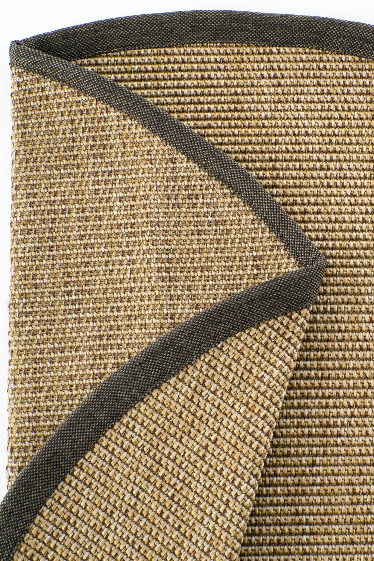 Sisalart Toronto Keten Monterey Bordür Yuvarlak Sisal Halı - Sisal Halı