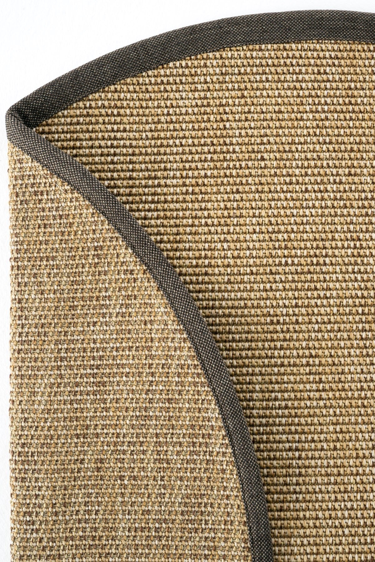 Sisalart Toronto Keten Monterey Bordür Yuvarlak Sisal Halı - Sisal Halı