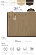 Resmi Galeri görüntüleyiciye yükleyin, Sisalart Toronto Keten Napoli Çift Bordür Sisal Halı - Sisal Halı
