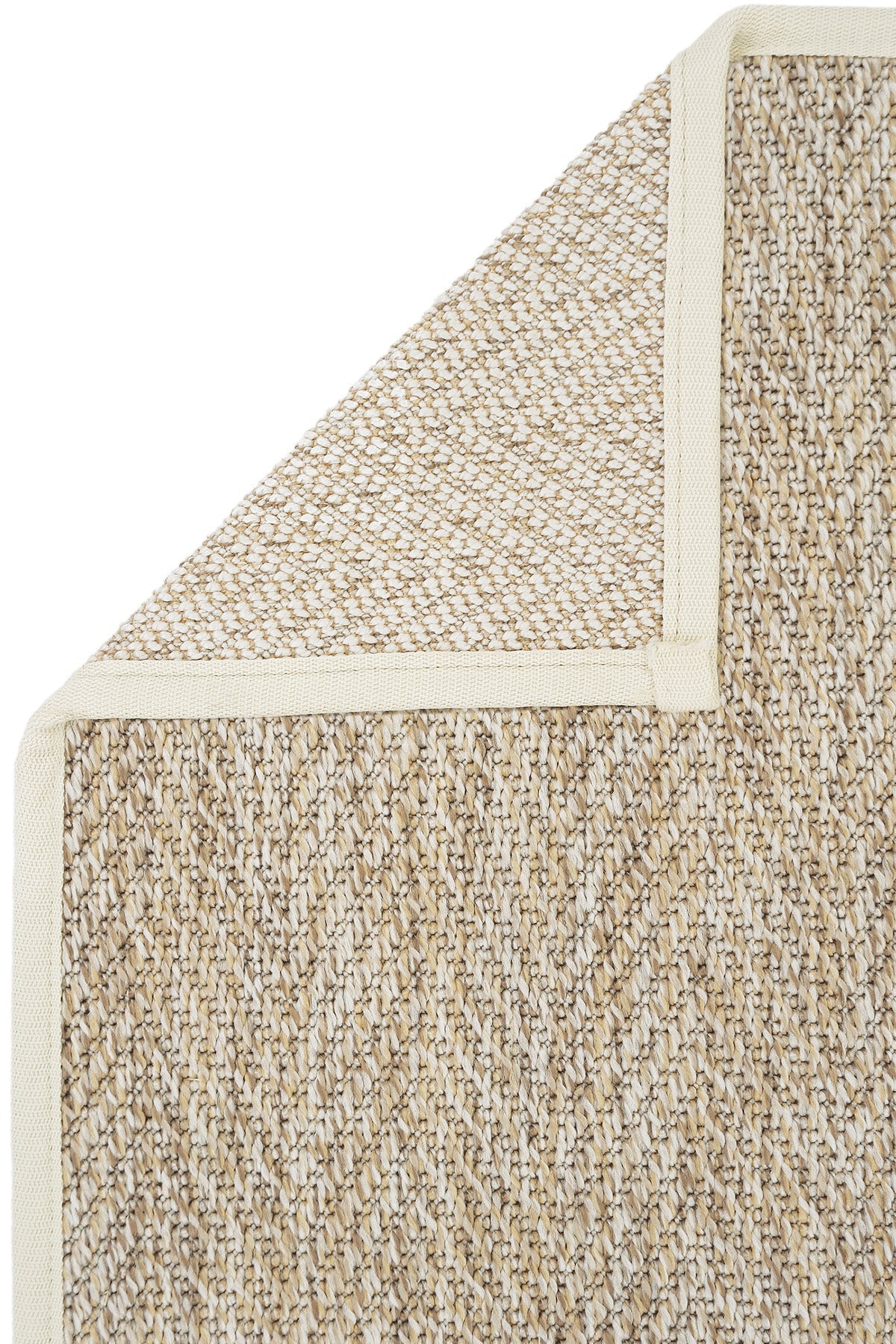 Sydney Krem Biye Bordürlü Sisal Halı | Sisalart - Sisal Halı