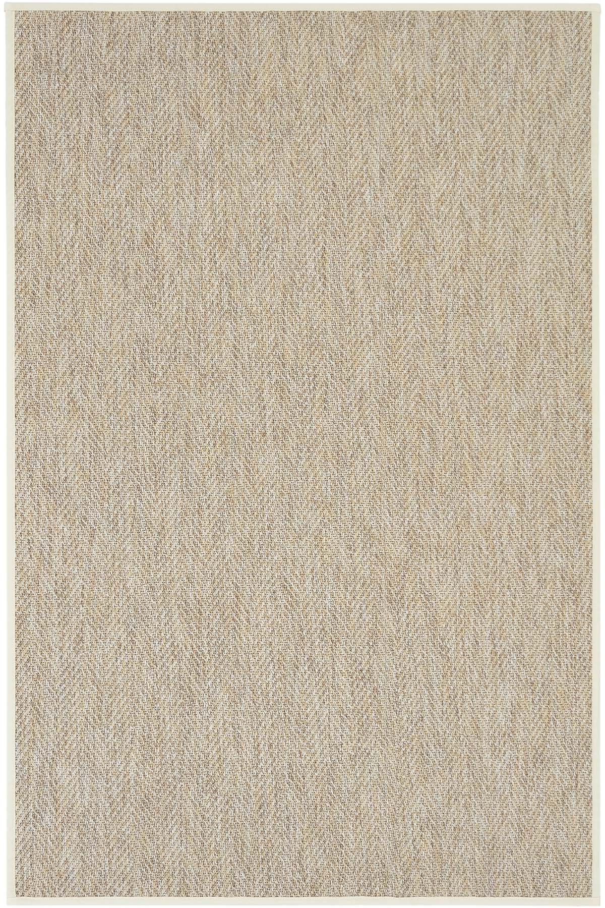 Sydney Krem Biye Bordürlü Sisal Halı | Sisalart - Sisal Halı
