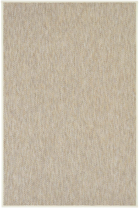 Sydney Krem Biye Bordürlü Sisal Halı | Sisalart - Sisal Halı