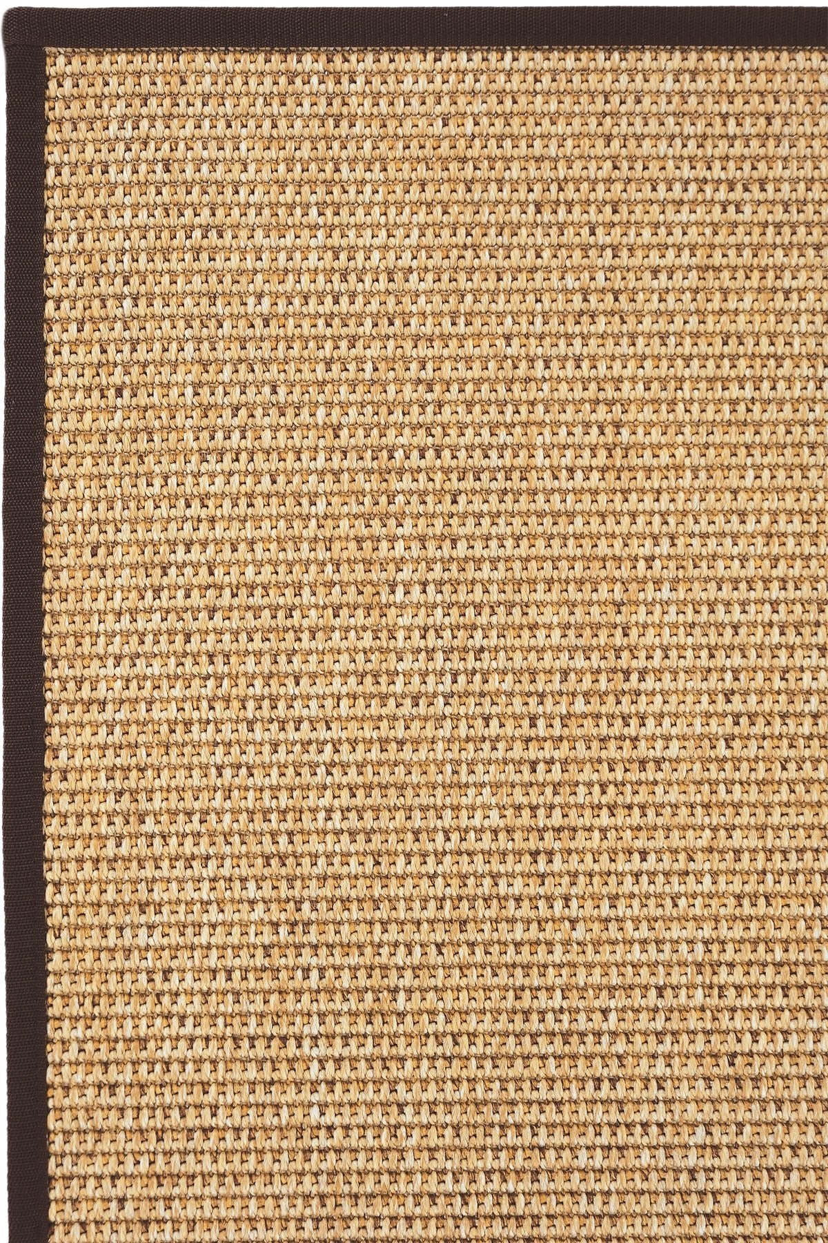 Toronto Kahve Biye Bordürlü Sisal Halı | Sisalart - Sisal Halı