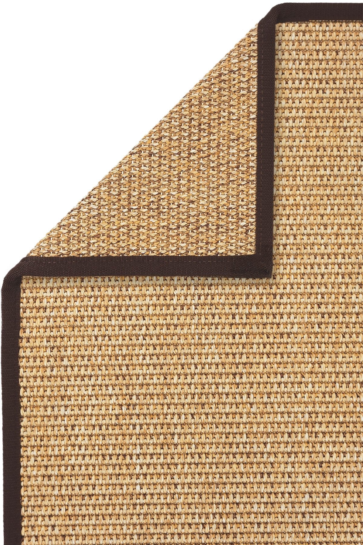 Toronto Kahve Biye Bordürlü Sisal Halı | Sisalart - Sisal Halı