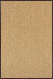 Toronto Kahve Biye Bordürlü Sisal Halı | Sisalart - Sisal Halı