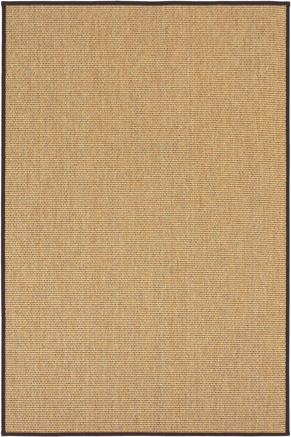 Toronto Kahve Biye Bordürlü Sisal Halı | Sisalart - Sisal Halı