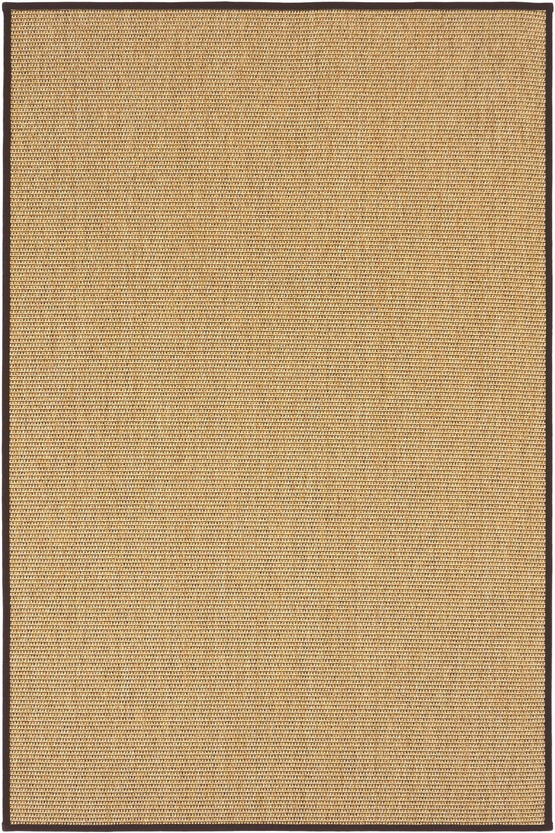 Toronto Kahve Biye Bordürlü Sisal Halı | Sisalart - Sisal Halı
