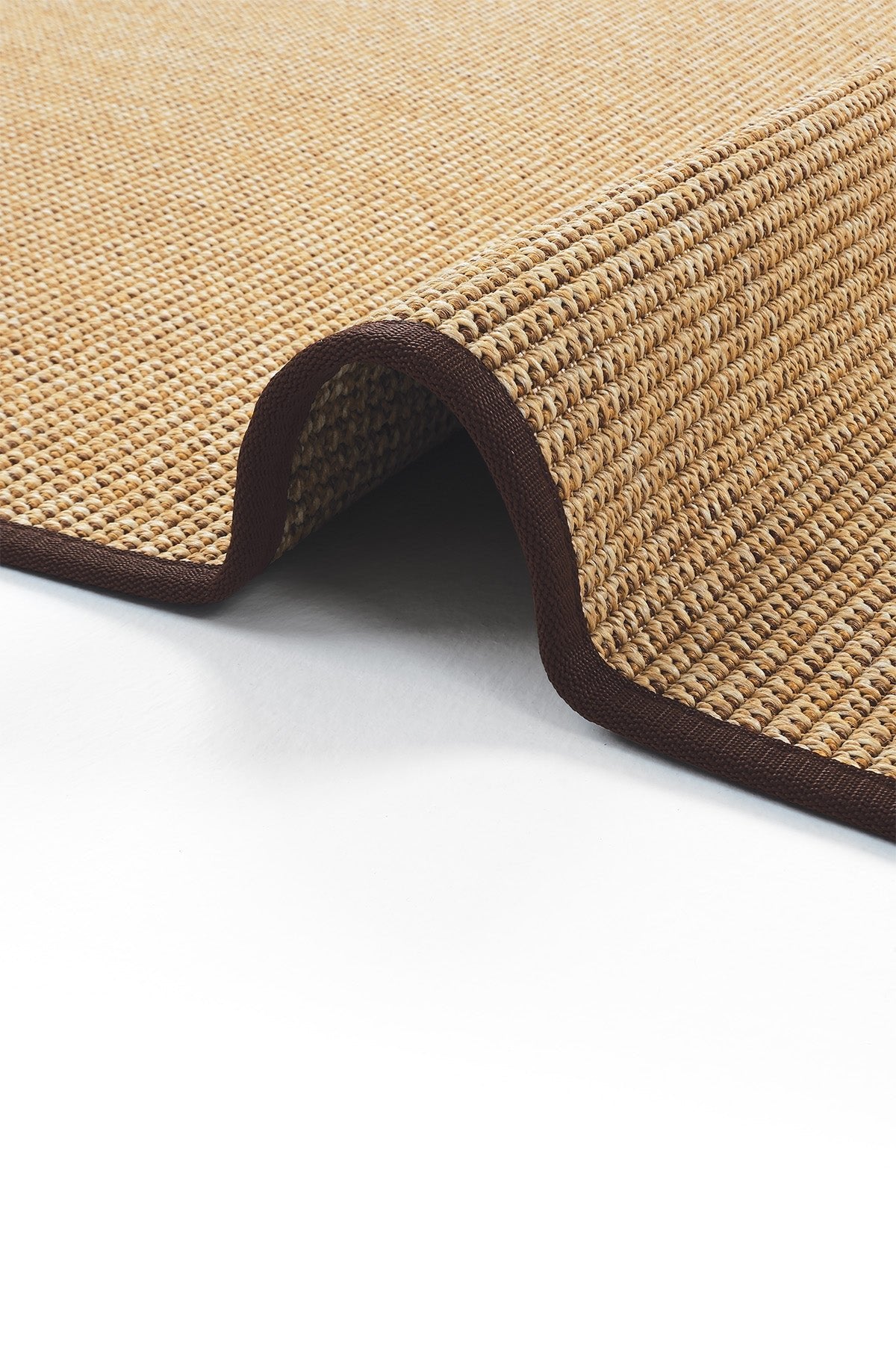 Toronto Kahve Biye Bordürlü Sisal Halı | Sisalart - Sisal Halı